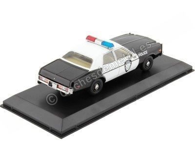 Cochesdemetal.es 1977 Dodge Monaco "Police Roseville" Negro/Blanco 1:43 Greenlight 86588 2