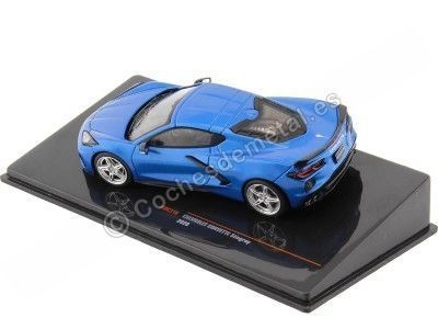 Cochesdemetal.es 2020 Chevrolet Corvette (C8) Stingray Azul Metalizado 1:43 IXO Models MOC316 2