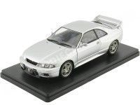 1997 Nissan Skyline GT-R (R33) Gris Metalizado 1:24 WhiteBox 124110