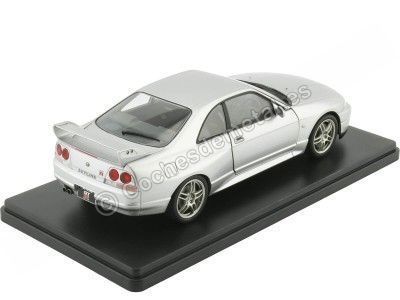 1997 Nissan Skyline GT-R (R33) Gris Metalizado 1:24 WhiteBox 124110 Cochesdemetal.es 2