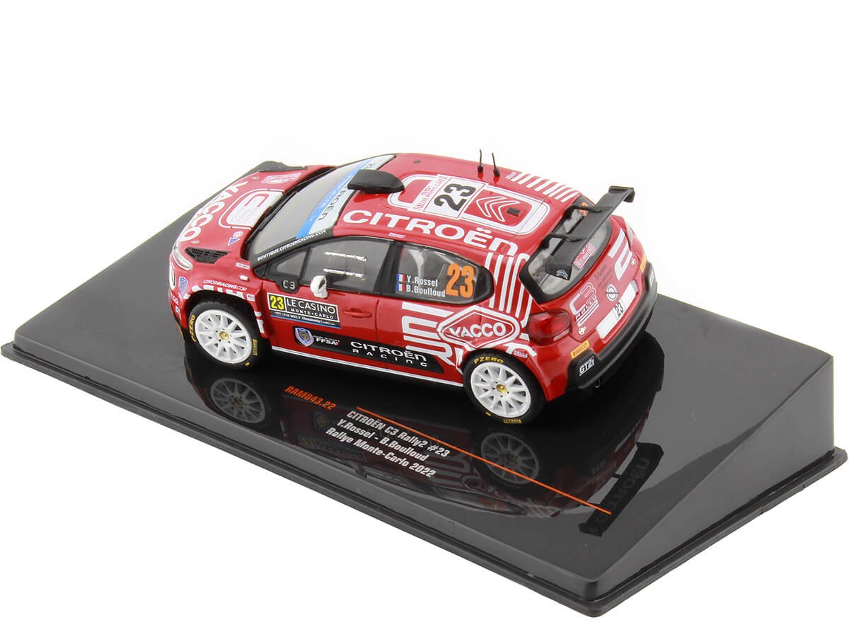 2022 Citroen C3 Rally2 WRC Nº23 Rossel/Boulloud Rally Monte Carlo 1...