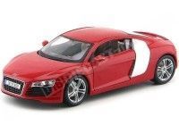 2008 Audi R8 Rojo Metalizado 1:18 Maisto 36143