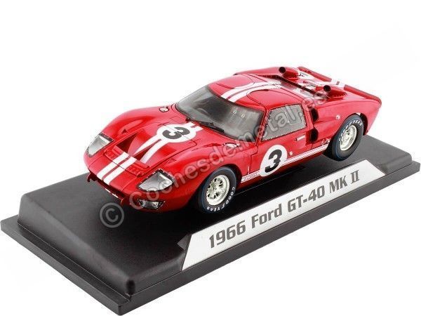 Cochesdemetal.es 1966 Ford GT40 Mark II "24h. Lemans" 1:18 Shelby Collectibles 406 406