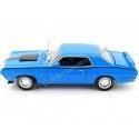 Cochesdemetal.es 1970 Mercury Cougar Eliminator Hardtop McAcn Azul / Negro 1:18 Auto World AMM1253