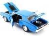 Cochesdemetal.es 1970 Mercury Cougar Eliminator Hardtop McAcn Azul / Negro 1:18 Auto World AMM1253