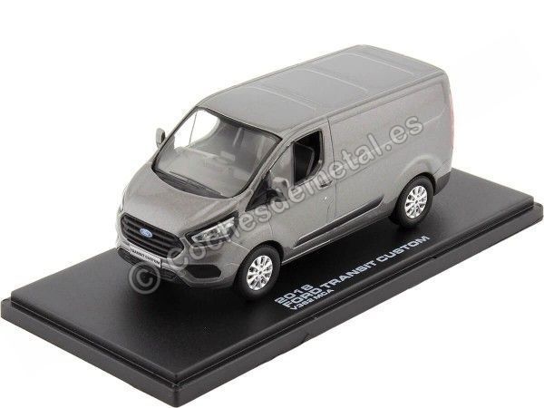 Cochesdemetal.es 2018 Furgoneta Ford Transit V362 Custom Gris Metallizado 1:43 Greenlight 51274