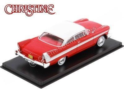 Cochesdemetal.es 1958 Plymouth Fury "Christine" Daytime Version Rojo/Blanco 1:43 Greenlight 86529 2