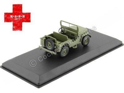 Cochesdemetal.es 1949 Jeep Willys CJ-2A "M.A.S.H. 4077th" Verde Sucio 1:43 Greenlight 86592 2