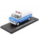 CARSDEMETAL.ES 1987 Dodge Ram B250 Van "New York Police" White / Blue 1:43 Greenlight 86577