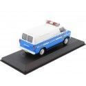 CARSDEMETAL.ES 1987 Dodge Ram B250 Van "New York Police" White / Blue 1:43 Greenlight 86577