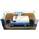 CARSDEMETAL.ES 1987 Dodge Ram B250 Van "New York Police" White / Blue 1:43 Greenlight 86577