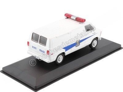 Cochesdemetal.es 1980 Dodge Ram B250 Van "Policía de Indiana" Blanco 1:43 Greenlight 86599 2