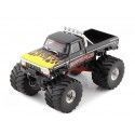 Cochesdemetal.es 1975 Ford F-250 Monster Truck "Kings de tremblement de terre de Crunch" Negro Con Llamas 1:43 Greenlight 88022