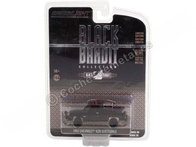 Cochesdemetal.es 1982 Chevrolet K20 Scottsdale Fire Department "Black Bandit Series 26" 1:64 Greenlight 28090c 2