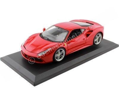 Cochesdemetal.es 2015 Ferrari 488 GTB Cereza Red 1:18 Bburago 16008