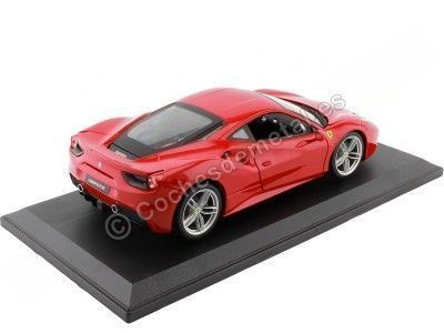 Cochesdemetal.es 2015 Ferrari 488 GTB Cereza Red 1:18 Bburago 16008 2