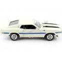 Cochesdemetal.es 1970 Ford Mustang Shelby GT500 Coupé Blanco Wimbledon 1:18 Auto World AMM1229