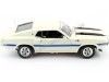 Cochesdemetal.es 1970 Ford Mustang Shelby GT500 Coupé Blanco Wimbledon 1:18 Auto World AMM1229
