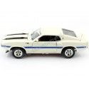 Cochesdemetal.es 1970 Ford Mustang Shelby GT500 Coupé Blanco Wimbledon 1:18 Auto World AMM1229