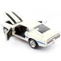 Cochesdemetal.es 1970 Ford Mustang Shelby GT500 Coupé Blanco Wimbledon 1:18 Auto World AMM1229