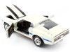Cochesdemetal.es 1970 Ford Mustang Shelby GT500 Coupé Blanco Wimbledon 1:18 Auto World AMM1229