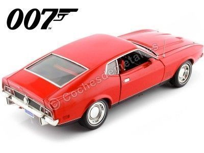 Cochesdemetal.es 1971 Ford Mustang MACH 1 "007 James Bond - Diamantes Para La Eternidad" Rojo 1:18 Auto World AWSS126 2