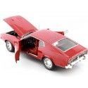 CARSDEMETAL.ES 1971 Ford Mustang Mach 1 "007 James Bond - Diamants for Eternity" Red 1:18 Auto World AWSS126