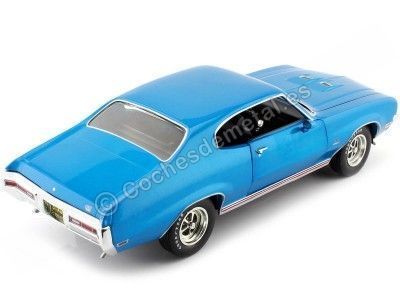 Cochesdemetal.es 1971 Buick Grand Sport Stage 1 Hardtop Stratomist Blue 1:18 Auto World AMM1257 2