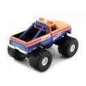 Cochesdemetal.es 1972 Chevrolet K-10 Monster Truck "Am / PM Boss Kings of Crunch" Naranja / Azul 1:43 Greenlight 88021