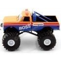 Cochesdemetal.es 1972 Chevrolet K-10 Monster Truck "Am / PM Boss Kings of Crunch" Naranja / Azul 1:43 Greenlight 88021