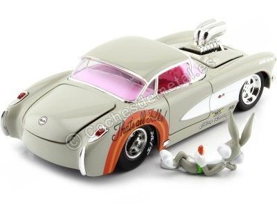 Cochesdemetal.es 1957 Chevrolet Corvette + Figura Bugs Bunny Looney Tunes 1:24 Jada Toys 32390 253255041 2