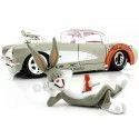 Cochesdemetal.es 1957 Chevrolet Corvette + Figura Bugs Bunny Looney Tunes 1:24 Jada Toys 32390 253255041