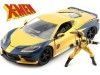 Cochesdemetal.es 2020 Chevrolet Corvette C8 Stingray + Figura Wolverine Marvel X-Men 1:24 Jada Toys 33354 253225025