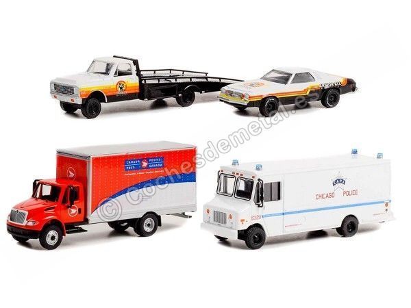 Cochesdemetal.es Lote de 3 Modelos "H.D. Truck Series 23" 1:64 Greenlight 33230