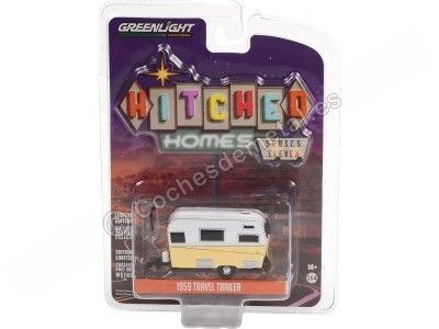 Cochesdemetal.es 1959 Caravana Siesta "Hitched Homes Series 11" 1:64 Greenlight 34110a 2