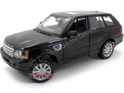 Cochesdemetal.es 2006 Land Rover Range Rover Sport Negro 1:18 Bburago 12069