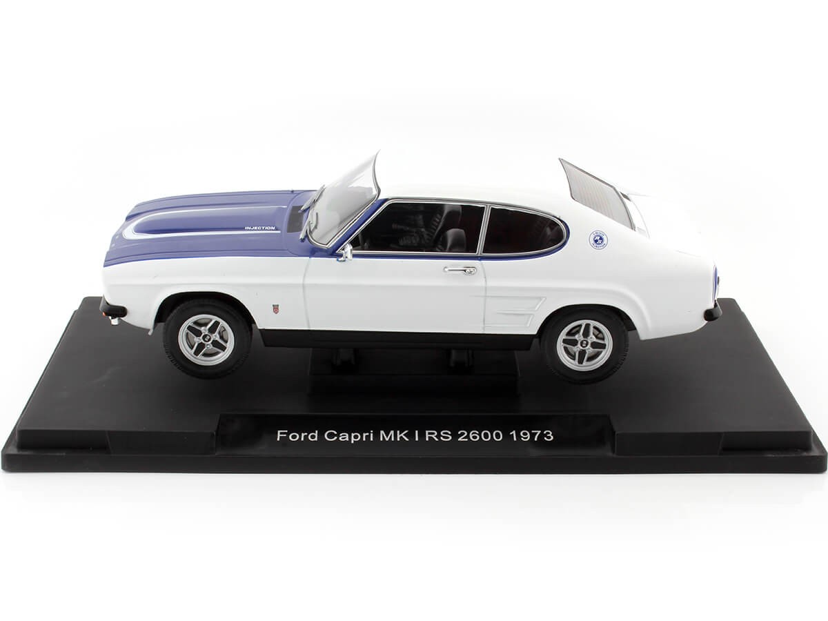 1973 Ford Capri MK I RS 2600 Blanco/Azul 1:18 MC Group 18294
