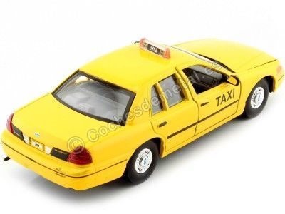 Cochesdemetal.es 1999 Ford Crown Victoria Taxi Nueva York Amarillo 1:24 Welly 22082 2