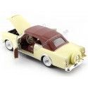 Cochesdemetal.es 1953 Packard Caribbean Top Soft Beige / Marrón 1:28 Welly 24016