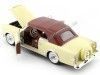 Cochesdemetal.es 1953 Packard Caribbean Top Soft Beige / Marrón 1:28 Welly 24016