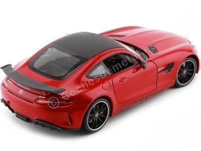 Cochesdemetal.es 2015 Mercedes-Benz AMG GT R Coupe (C190) Rojo Metalizado 1:24 Welly 24081 2