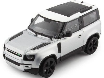 2020 Land Rover Defender Gris/Blanco 1:26 Welly 24110 Cochesdemetal.es