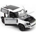 Cochesdemetal.es 2020 Land Rover Defender Gris / Blanco 1:26 Welly 24110