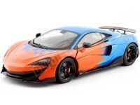 2018 McLaren 600LT Coupe Team Tribute Livery Naranja/Azul 1:18 Solido S1804503