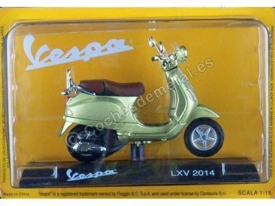 Cochesdemetal.es 2014 Vespa LXV Green 1:18 Éditorial Salvat VES1002