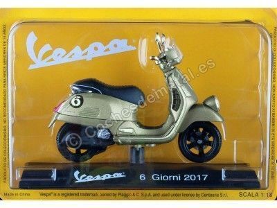 Cochesdemetal.es 2017 Vespa 6 jours verts 1:18 éditorial salvat ves1054