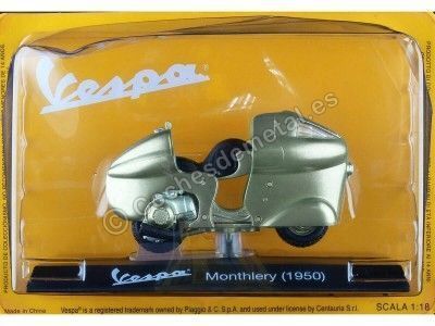 CARSDEMETAL.ES 1950 VESPA MONDERY GREEN 1:18 Éditorial Salvat Ves0034 2