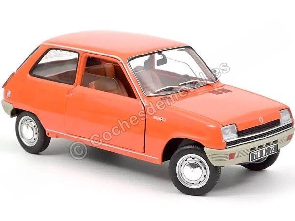 Cochesdemetal.es 1972 Renault 5 R5 Naranja 1:18 Norev 185381