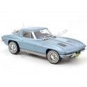 Cochesdemetal.es 1963 Chevrolet Corvette Sting Ray Azul Claro Metalizado 1:18 Norev 189050