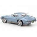 Cochesdememetal.es 1963 Chevrolet Corvette Sting Ray Azul Claro Metalizado 1:18 NOREV 189050